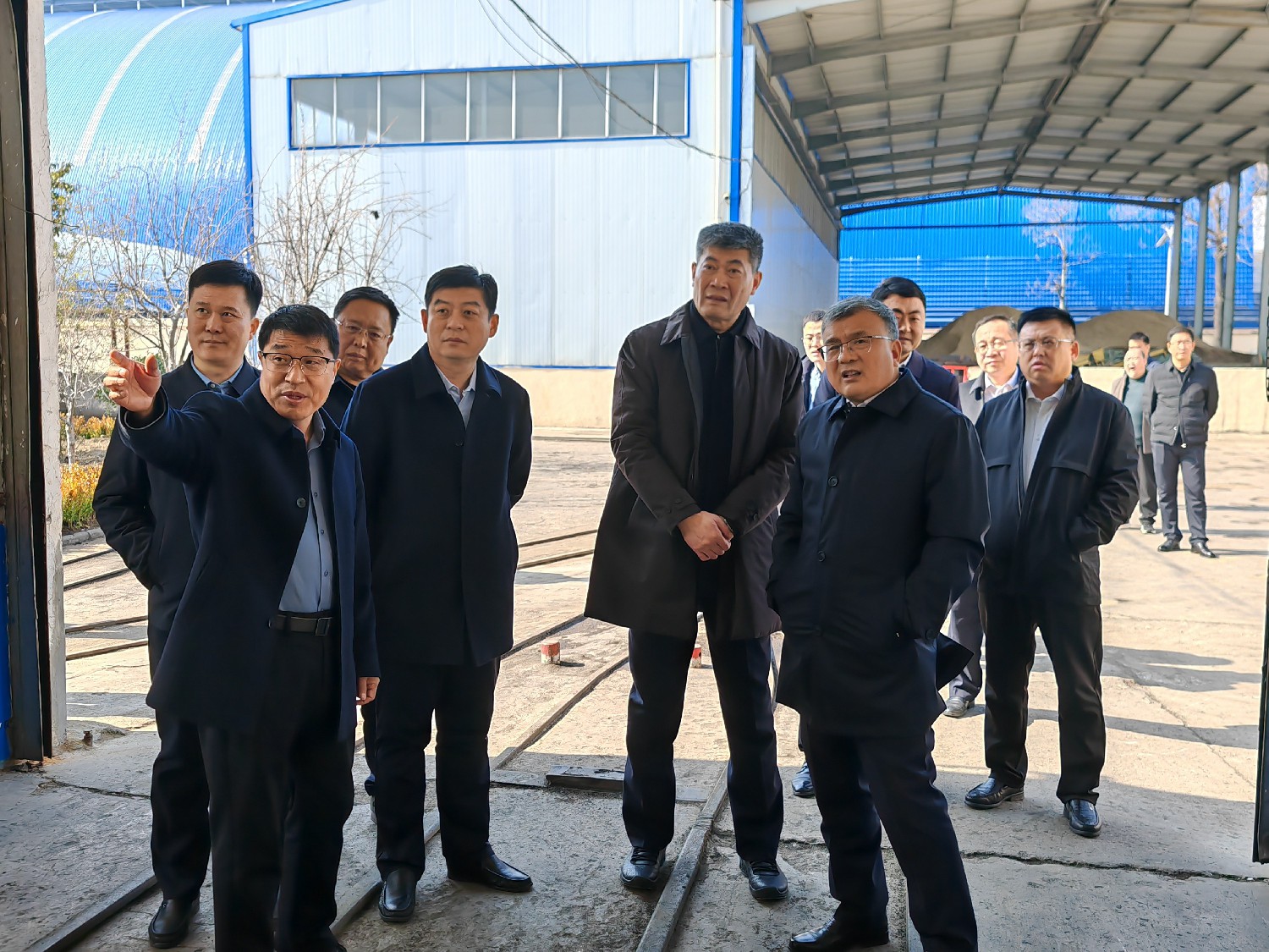 張傳綱等一行到金達煤礦督導安全生產(chǎn)工作